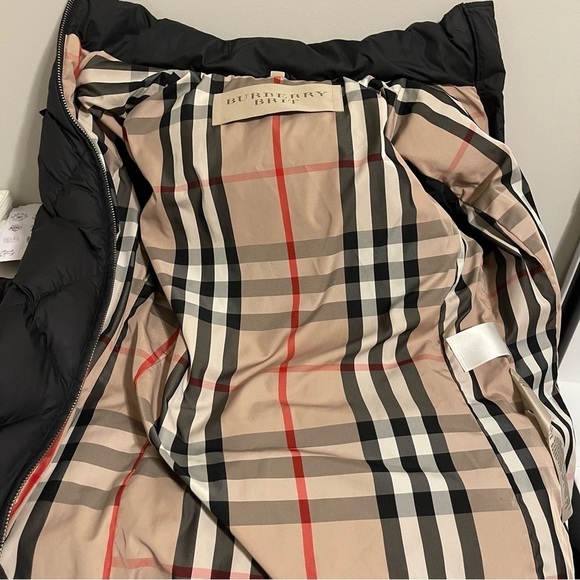 Burberry Brit Diamond Quilted Down Women Jacket Size M - Picture 8 of 13